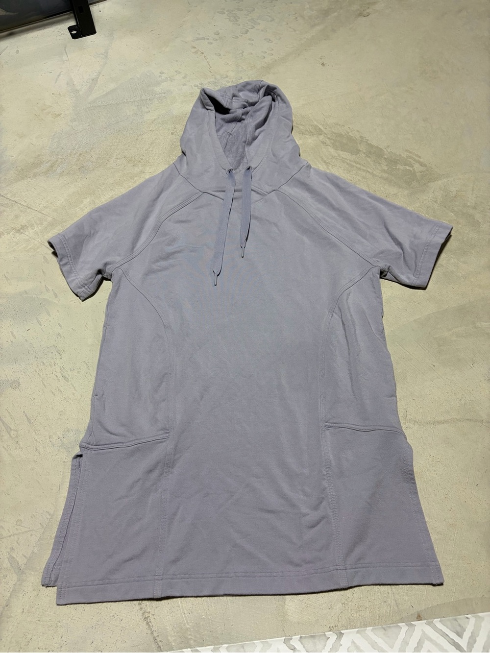 Athleta Women's Short Sleeve Hooded Tunic Top lavender XS